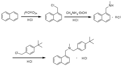 盐酸布替萘芬的合成路线1